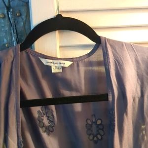 Flower cardigan with strap top